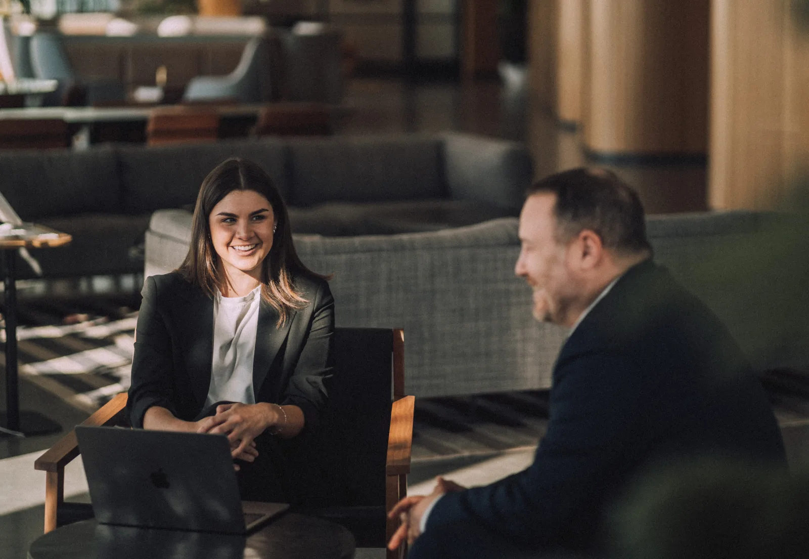 Two members of the Iconic team in conversation